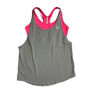 Under Armour Tank Top Built In Sports Bra XL